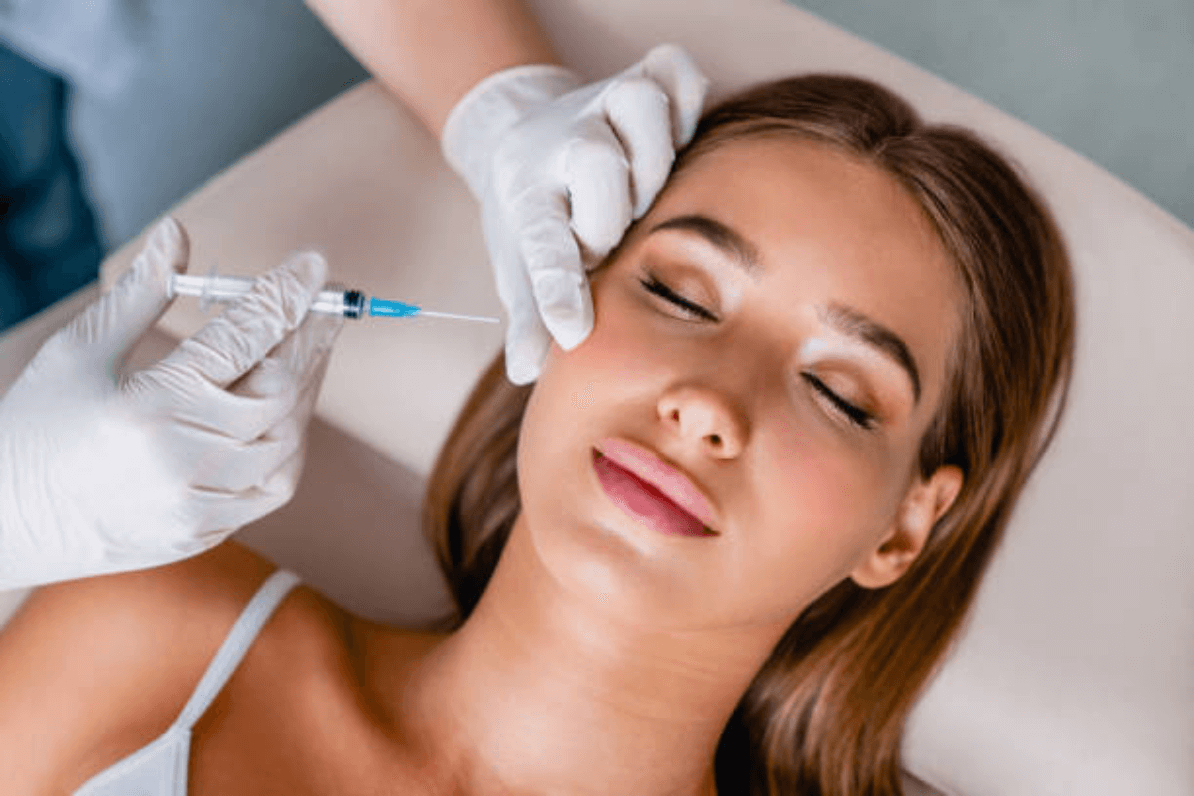 woman having botox injected in doncaster